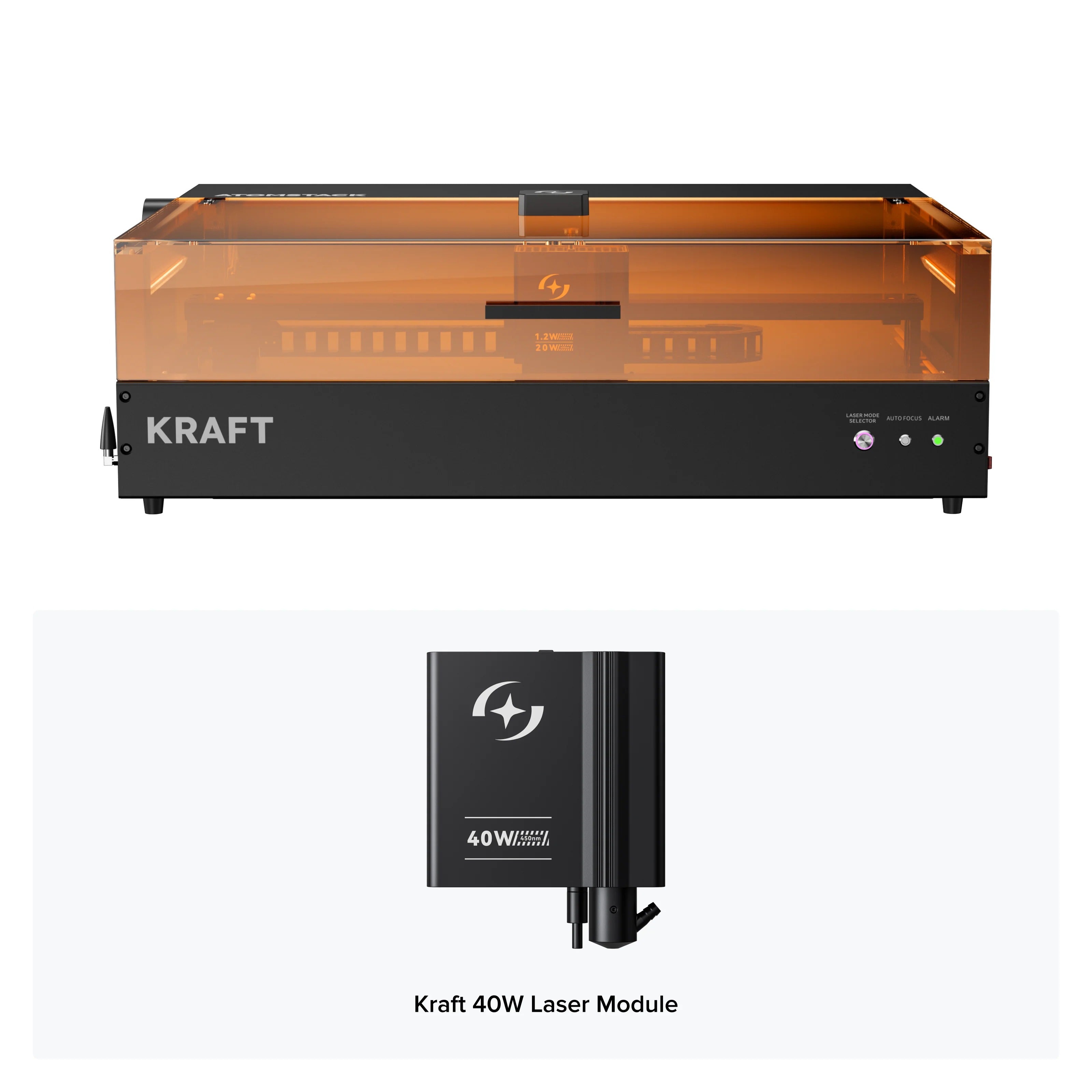 Atomstack Kraft Diode + IR Laser Engraver Air Pump LightBurn 1