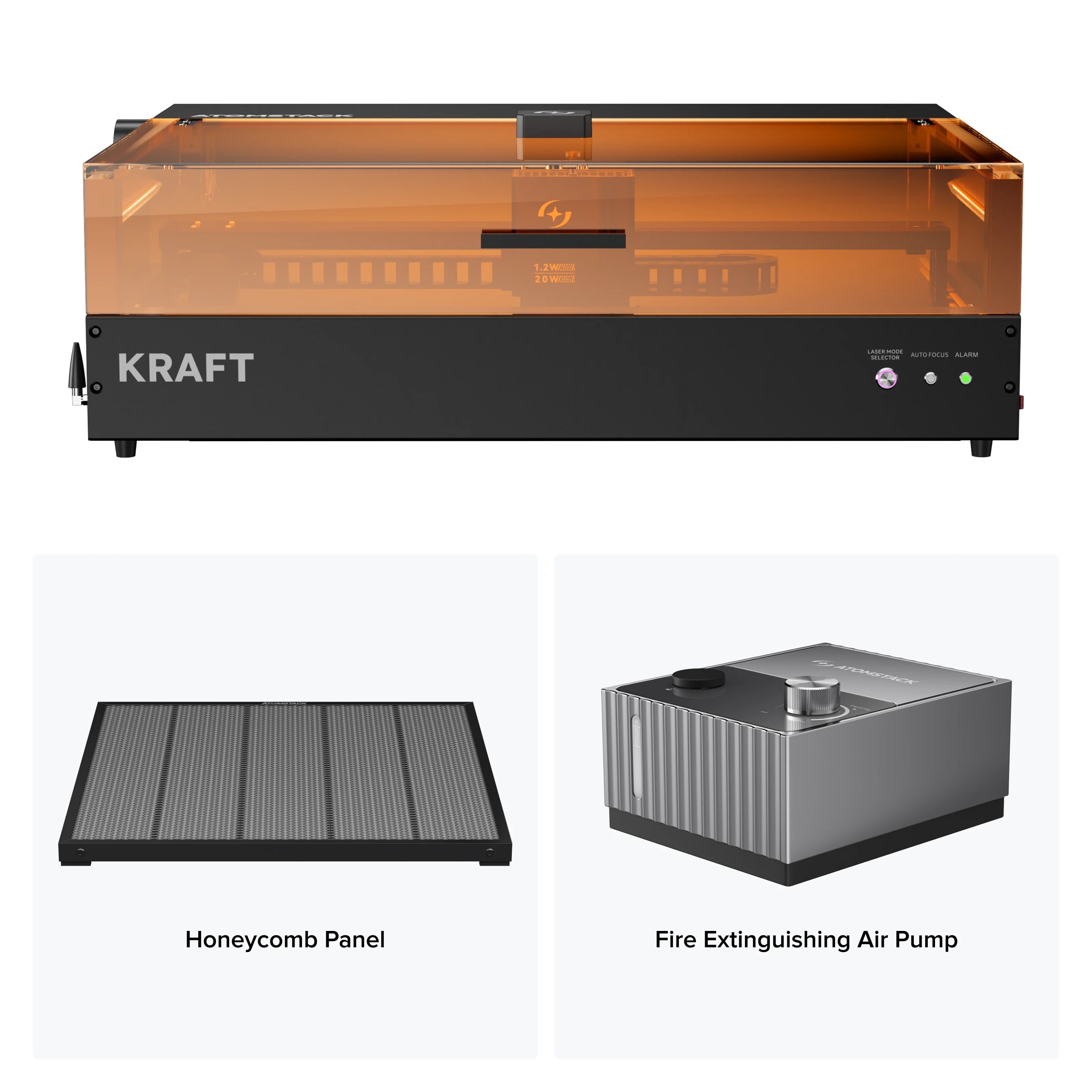 Atomstack Kraft Diode + IR Laser Engraver Air Pump