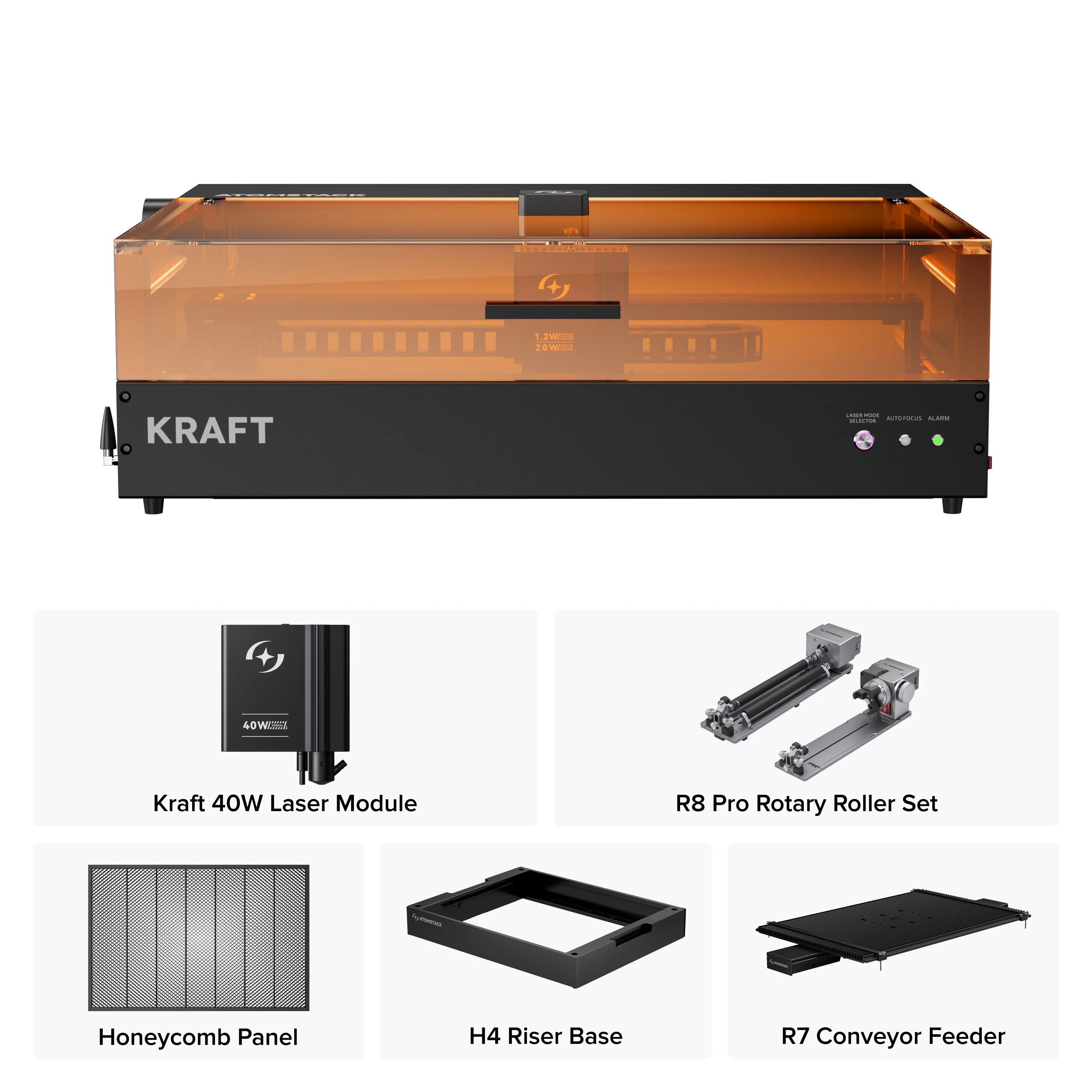 Atomstack Kraft Diode + IR Laser Engraver Laser Module R8 Pro H4 R8 Pro H4 R7
