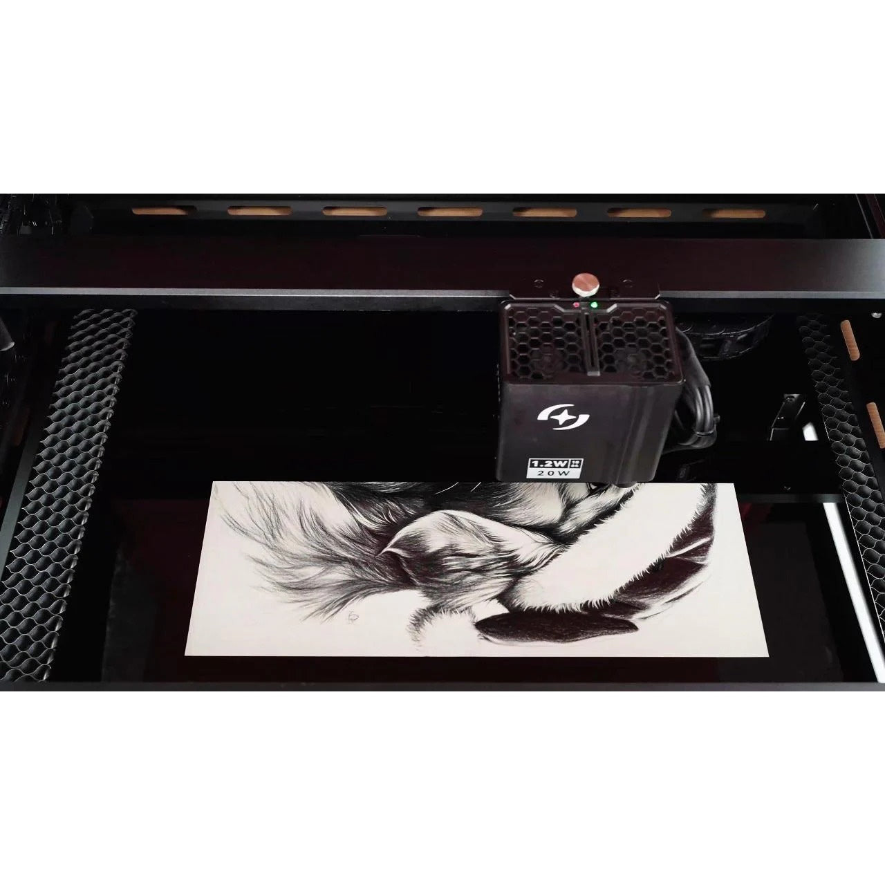 Atomstack Kraft Diode IR Laser Engraver Working 1