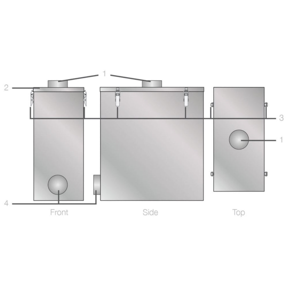 BOFA ILF 300 Inline Filter Box Diagram