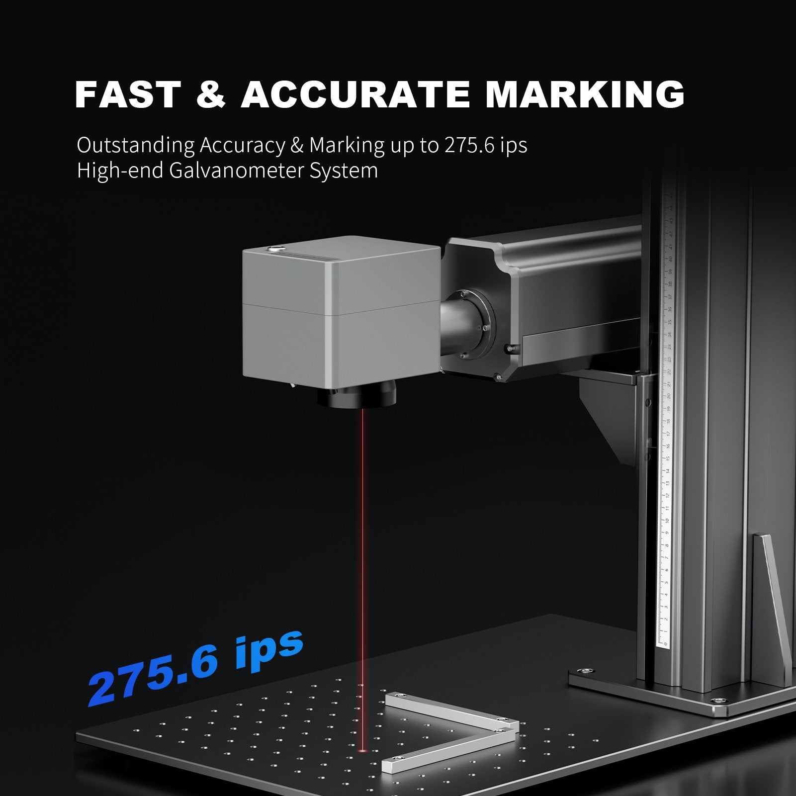 Commarker M7 Split JPT MOPA Fiber Laser Engraver Accuracy