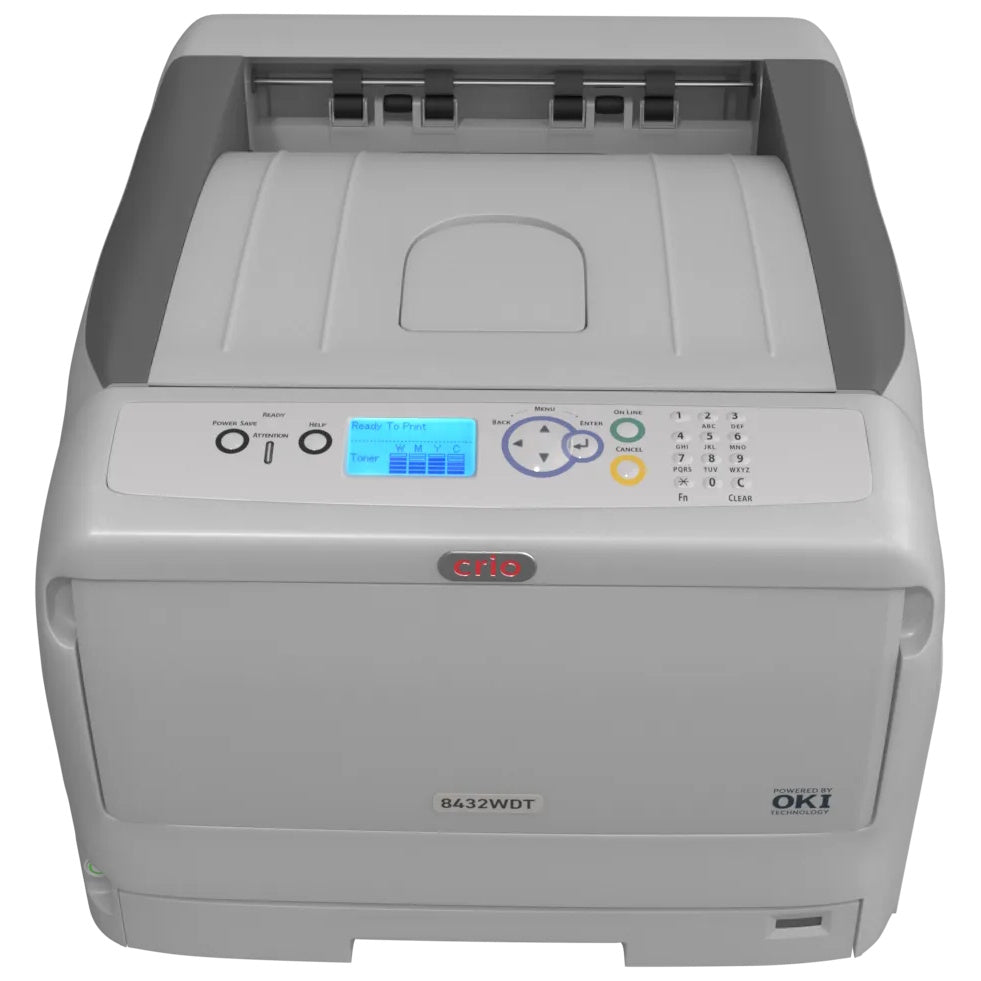 Crio 8432WDT White Toner Powderless DTF Printer Front View