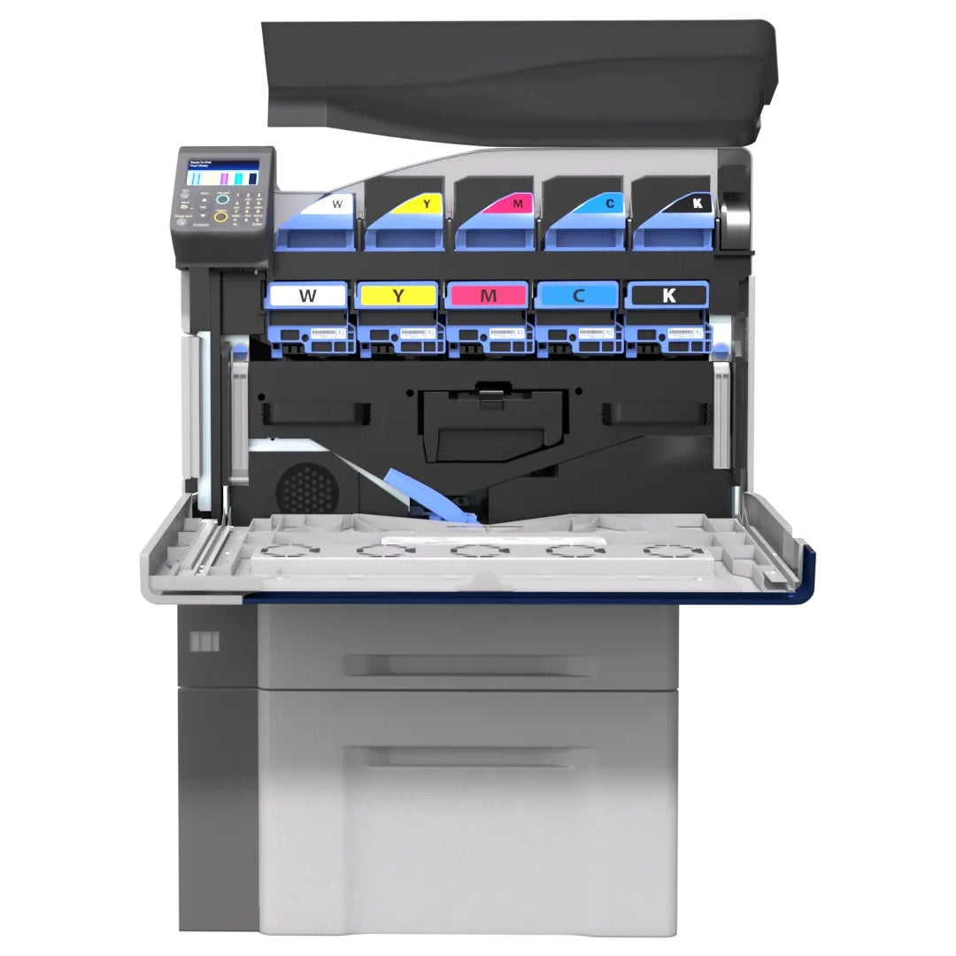 Crio 9541WDT White Toner Powderless DTF Printer Front Open View