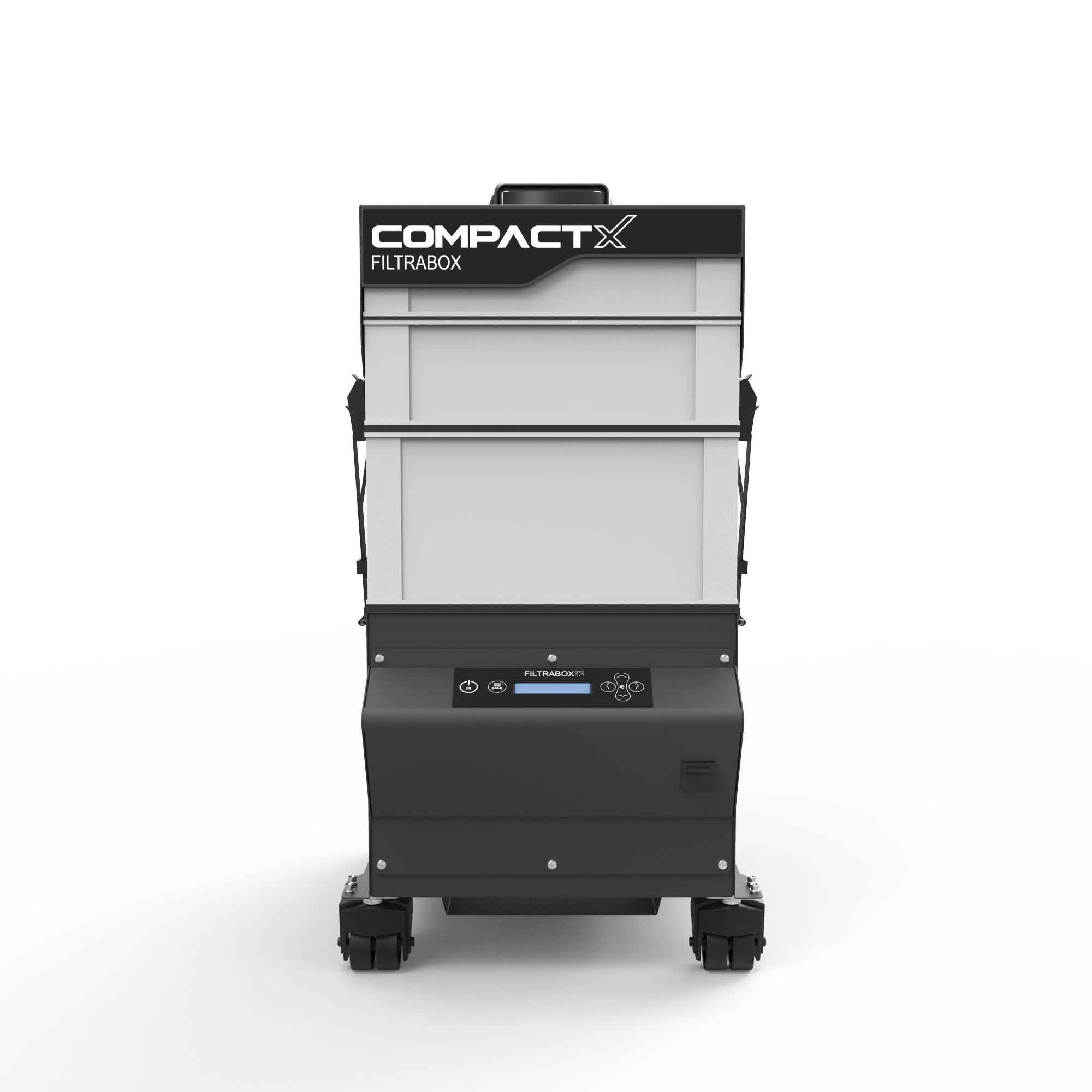 Front On View of Filtrabox Compact X Laser Fume Extractor