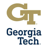 Georgia Tech logo with 'GT' in gold and 'Georgia Tech' in blue on a white background