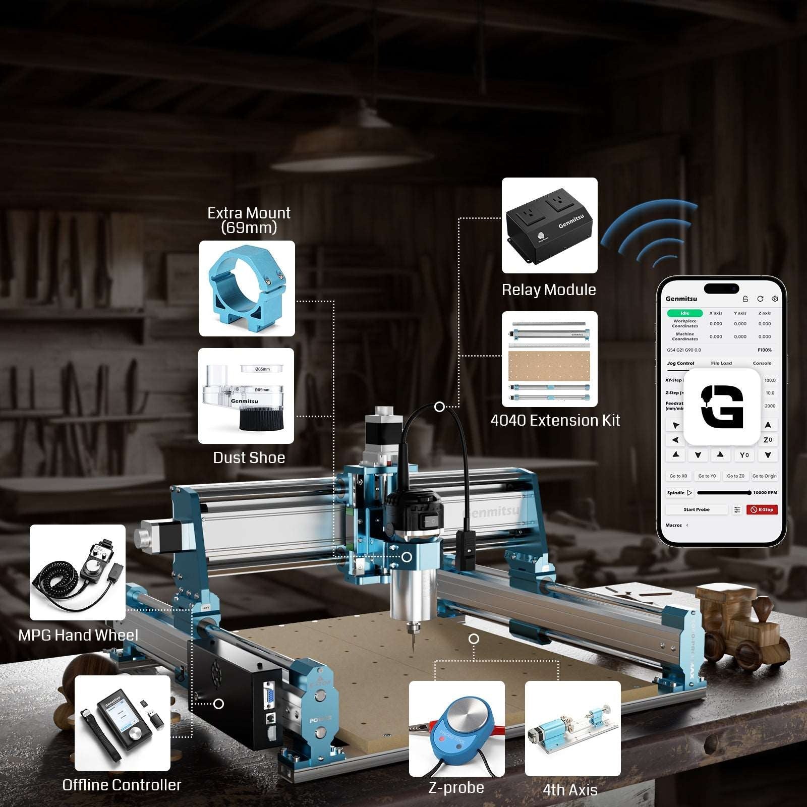 Genmitsu4040 PROMAXCNC Router Machine All Components