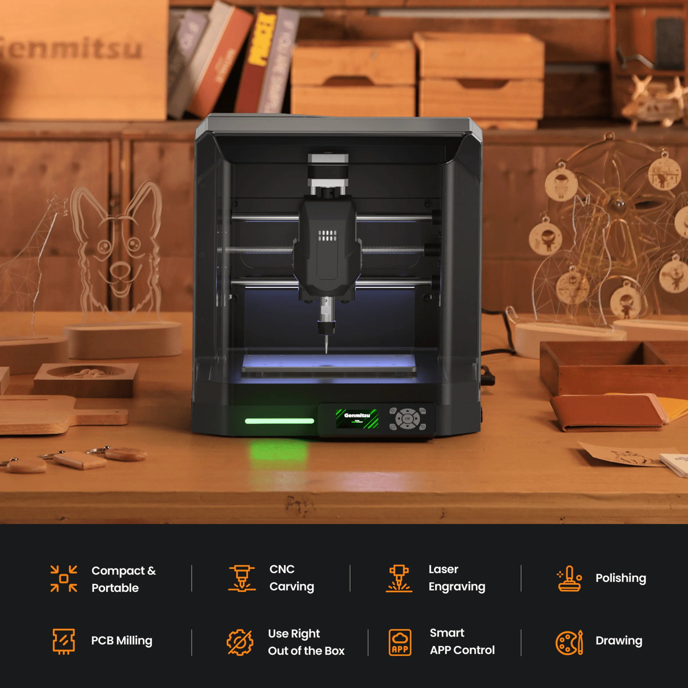 Genmitsu Cubiko CNC Router Features