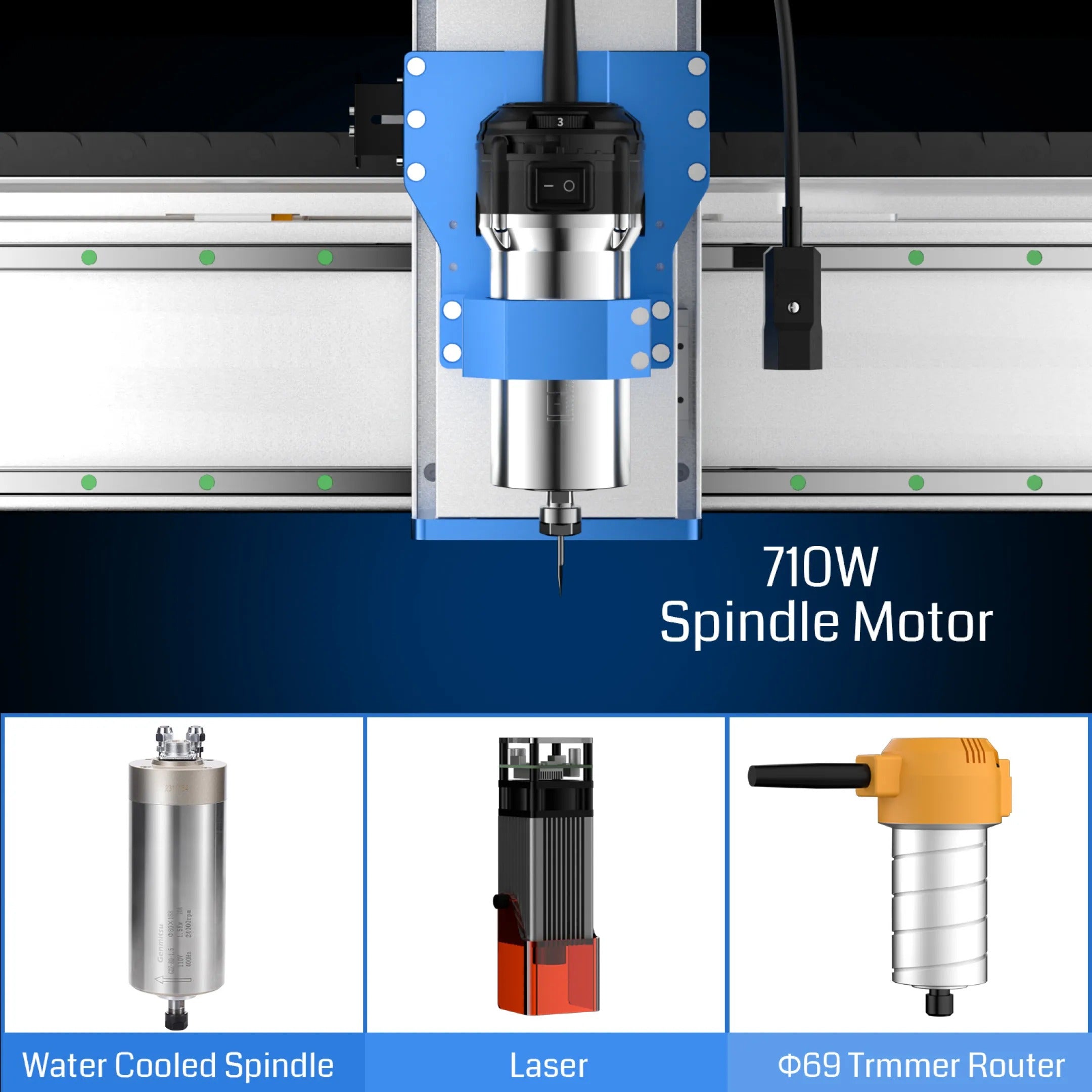 Genmitsu PROVerXL 2X2 CNC Router Spindal Motor
