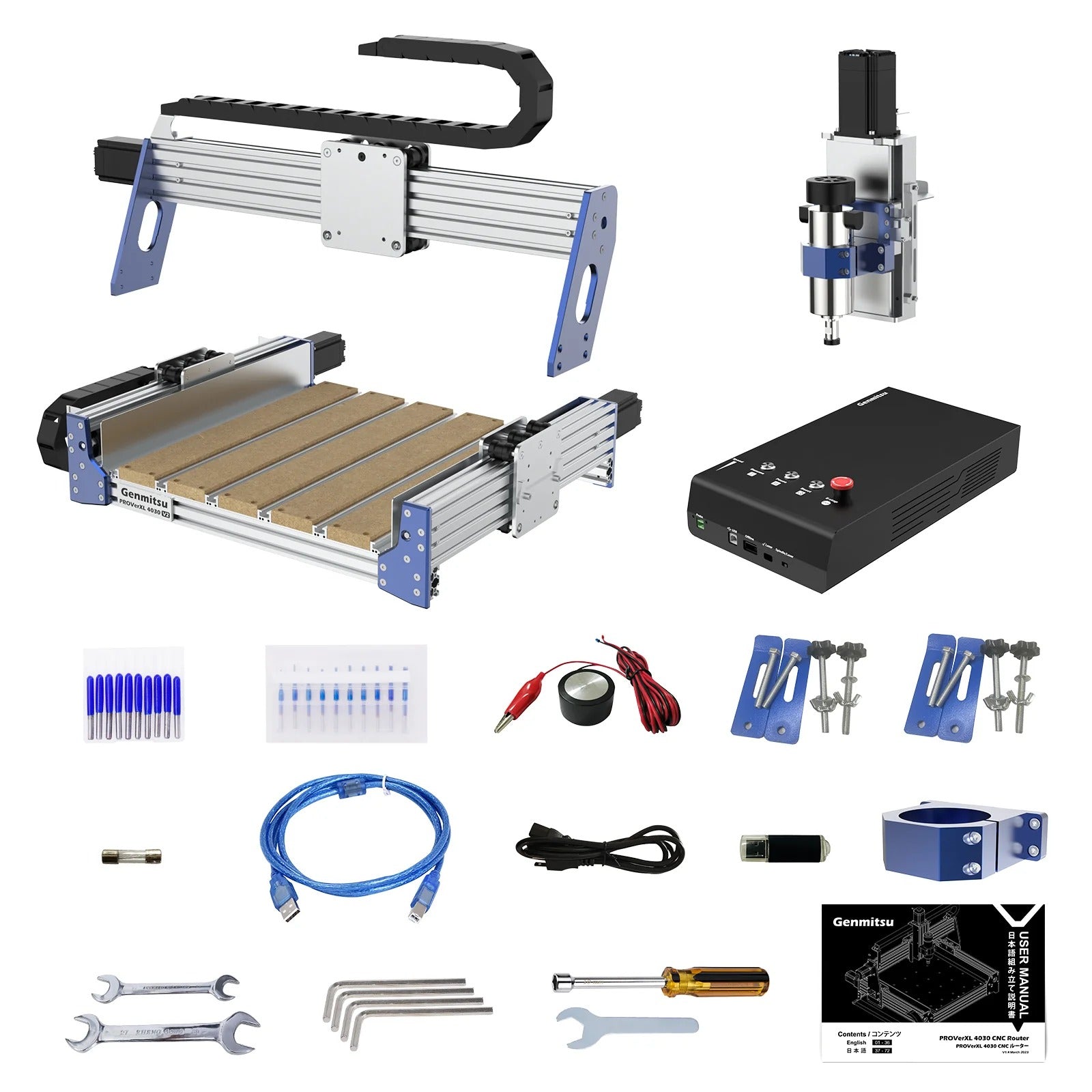 Genmitsu PROVerXL 4030 V2 Desktop CNC Router What's Included