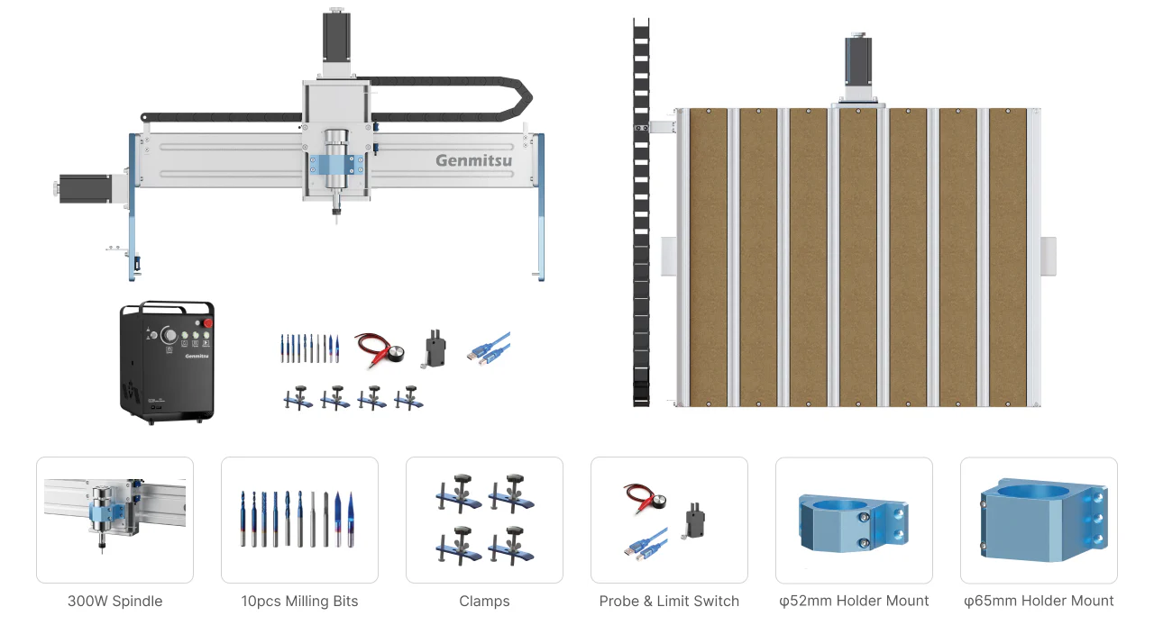 Genmitsu PROVerXL 6050 Plus CNC Router What's Included