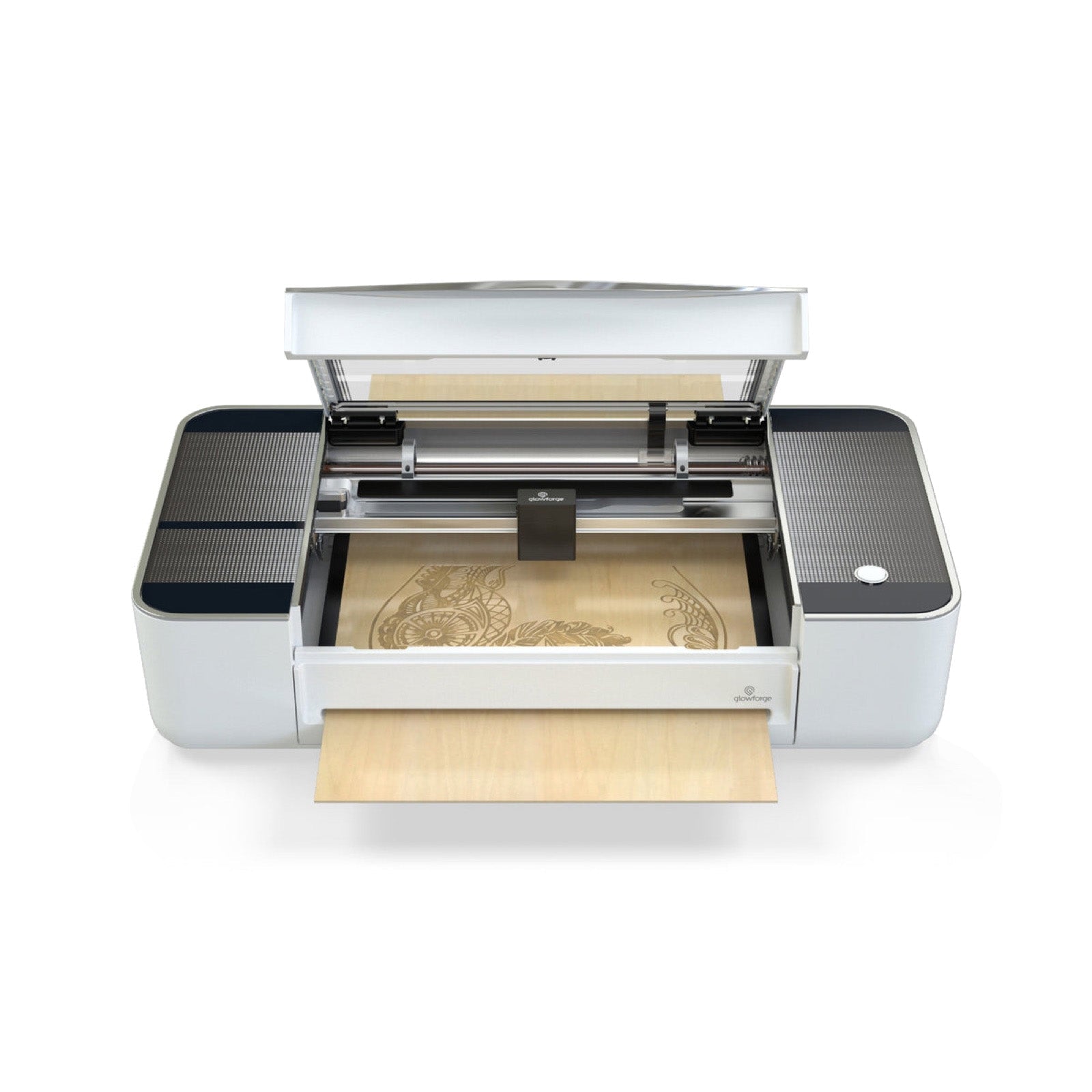 Glowforge Plus HD 40W CO2 Laser Engraver & Cutter Top OpenView