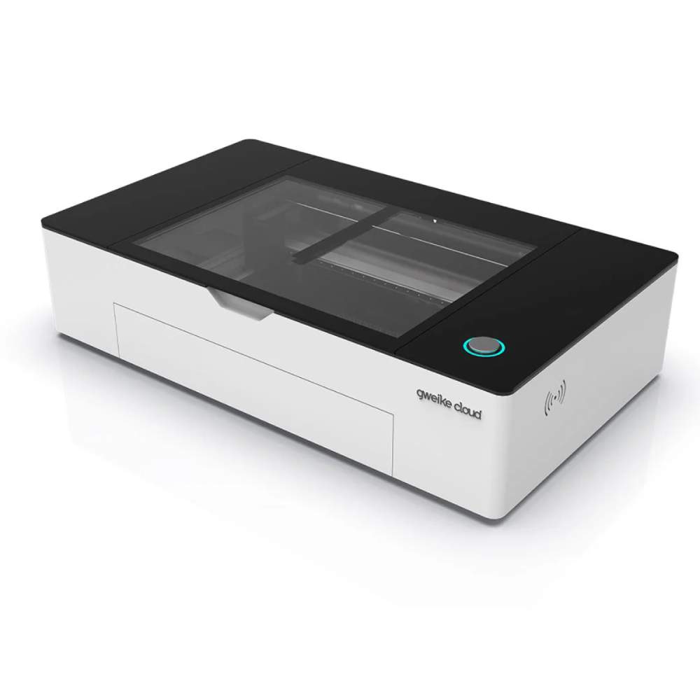 Gweike Cloud Basic II 50W CO2 Laser Cutter & Engraver Front Side White