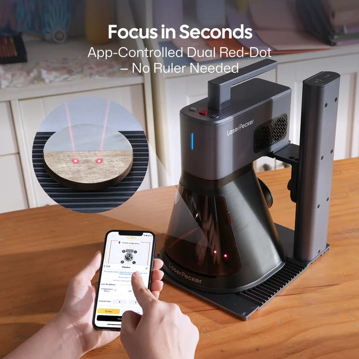 LaserPecker LP2 Plus 10W Diode Laser Engraver Focus Setting