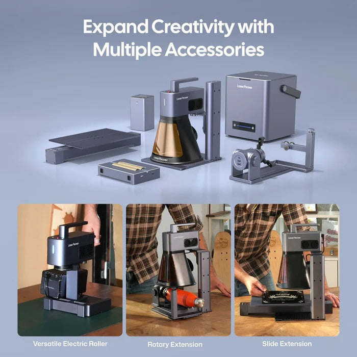 LaserPecker LP2 Plus 10W Diode Laser Engraver Multiple Accessories