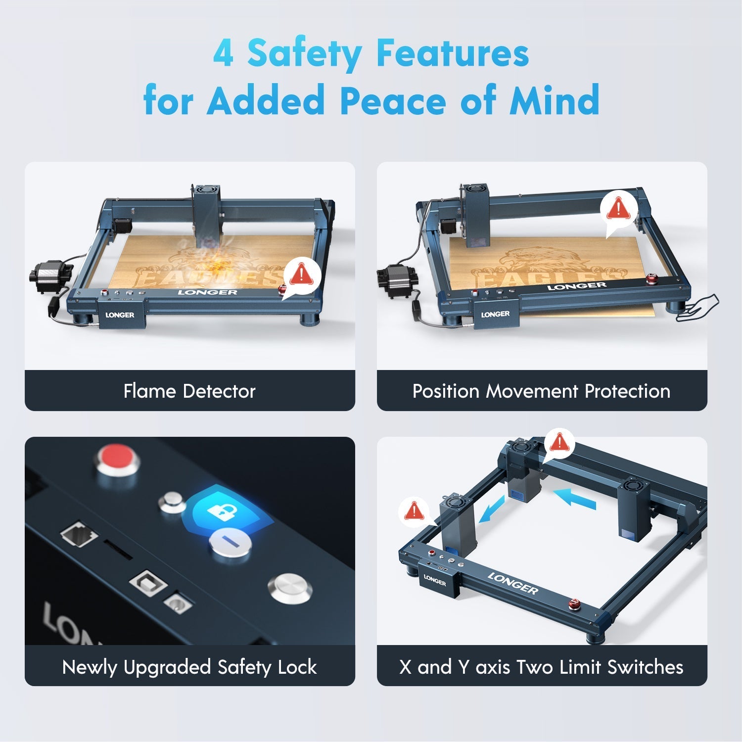 Longer B1 Diode Laser Engraving Machine Safety