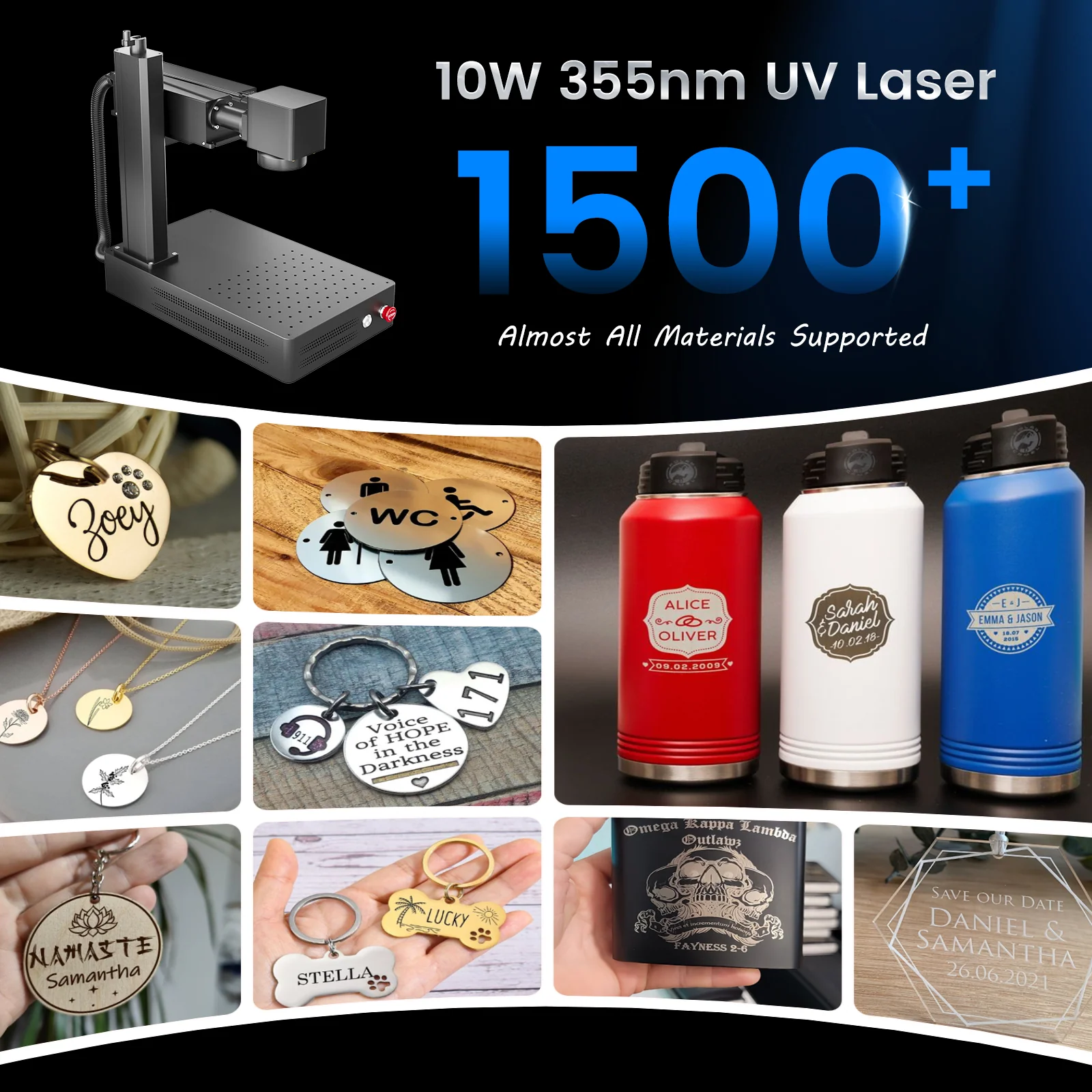 Monport GM 6W UV Laser Engraver Materials