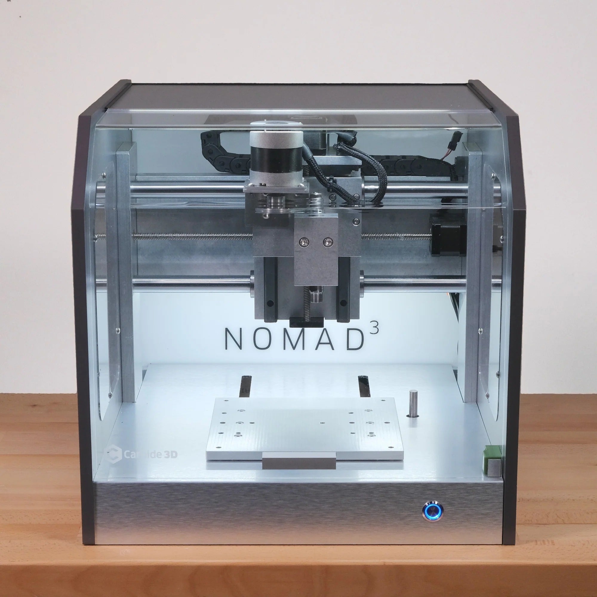Nomad 3 Desktop CNC Mill Bamboo Grey Frontal View