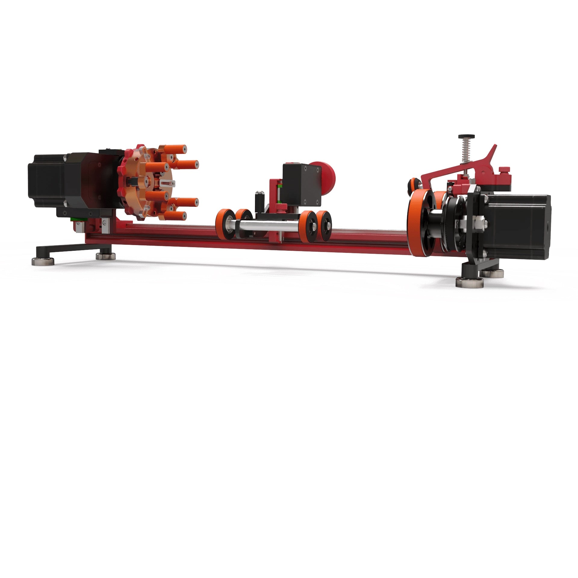 PiBurn OMNI 2 Combined Roller & Chuck Laser Rotary bottom up view