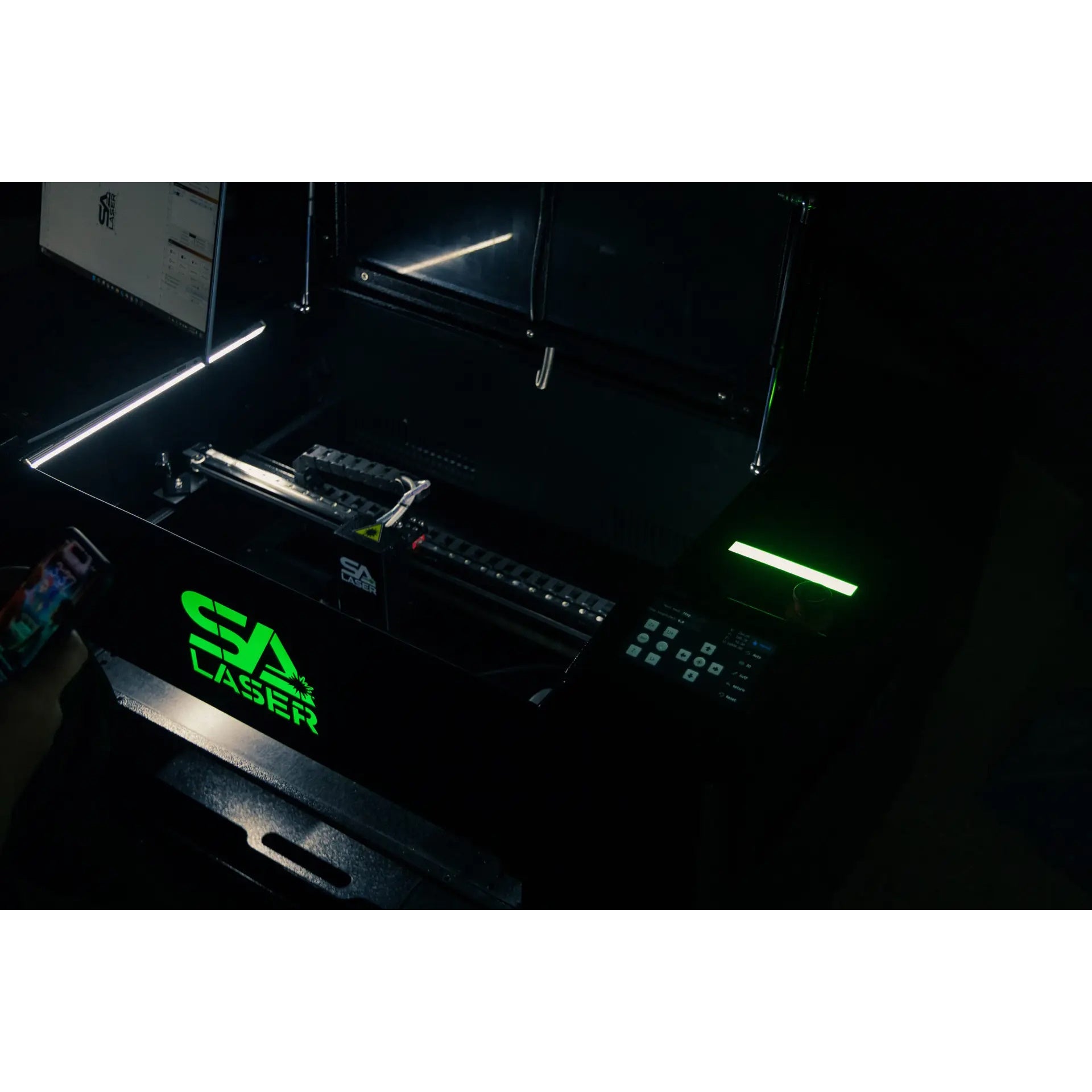 SA Laser Blade Desktop CO2 Laser Closer View