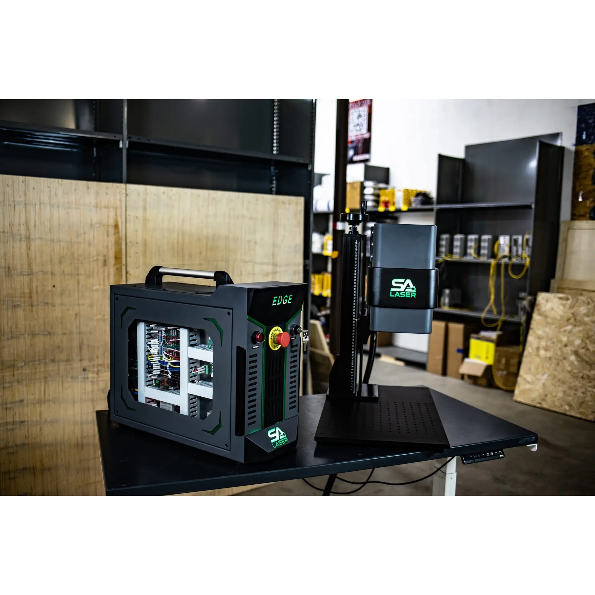 SA Laser XC2 Edge Series CO2 Galvo Laser Side View