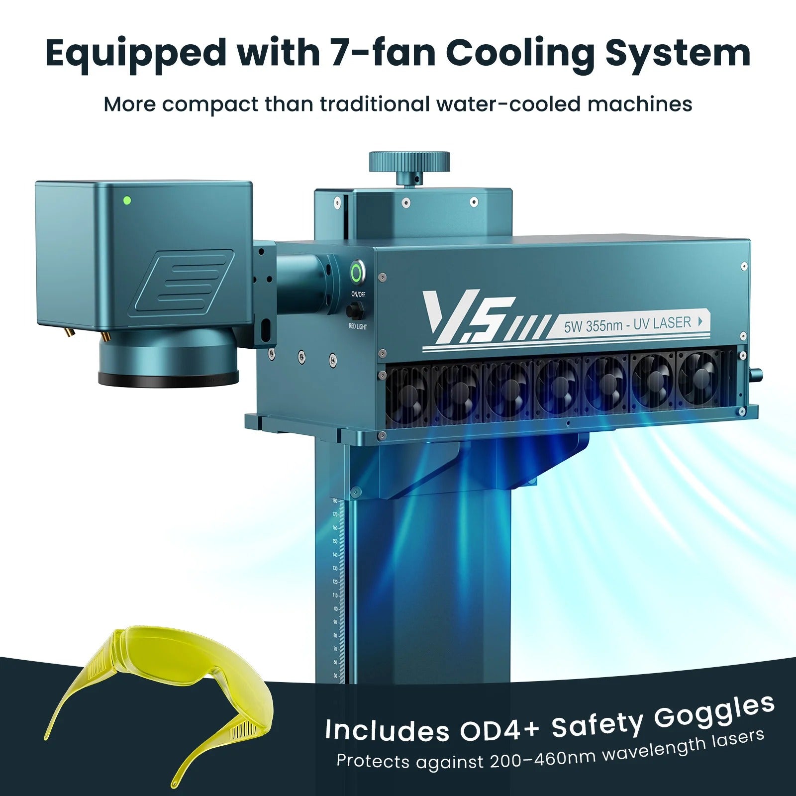 SCULPFUN V5 UV Laser Marking Machine Cooling System