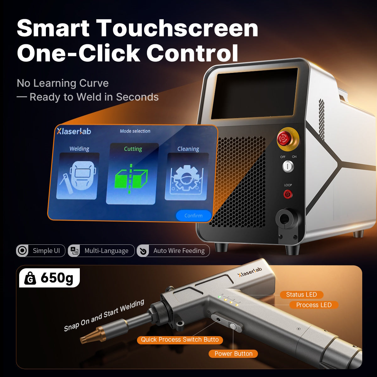 Xlaserlab X1 Pro Laser Welder Cleaner & Cutter Touchscreen