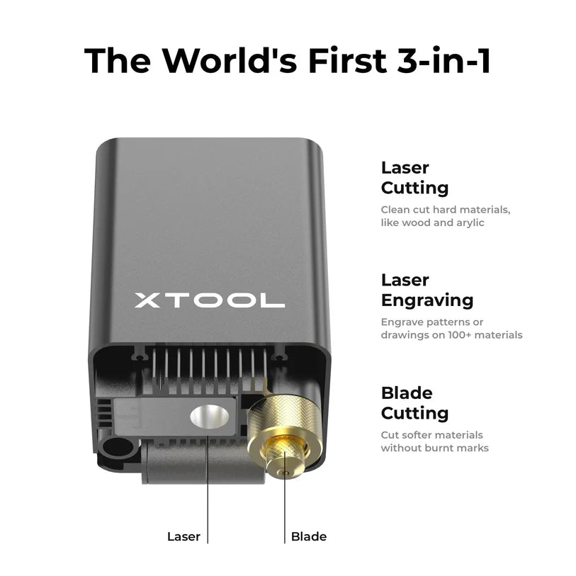 xTool M1 Laser Engraver 3 in 1 capabilities