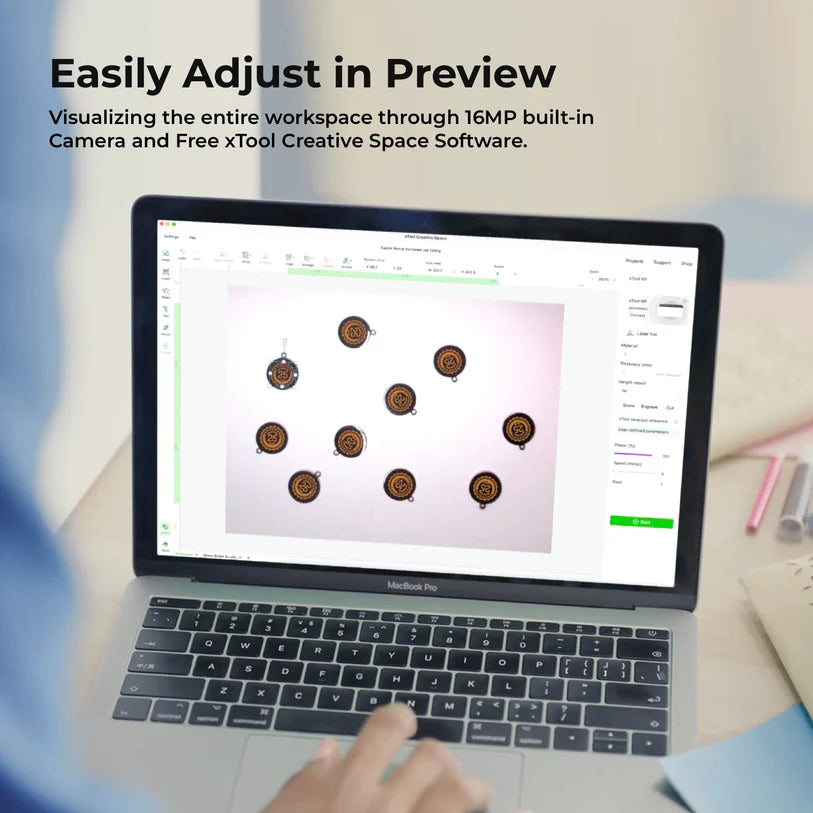 xTool M1 Laser Engraver Preview Adjustment